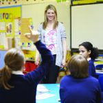 Teacher in her classroom